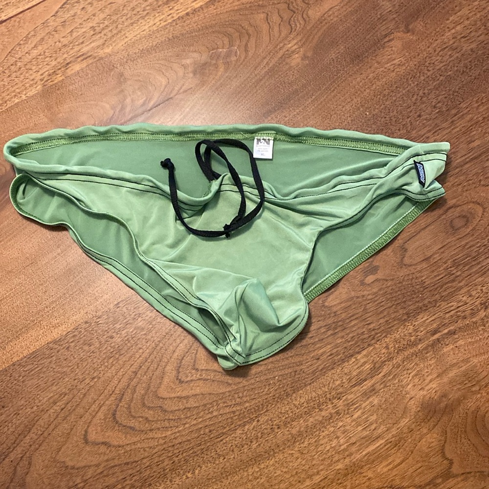 N2N drawstring only swim Brief in Avocado